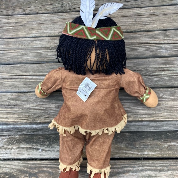 PRIMA CREATIONS VINTAGE NATIVE AMERICAN BOY THANKSGIVING DECOR FIGURE - Picture 2 of 6